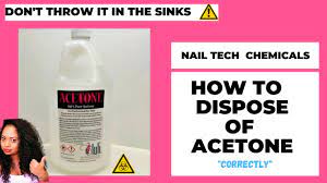 how to dispose of acetone know the