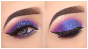blue purple party eye makeup tutorials