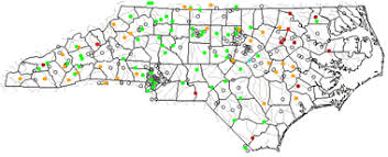 Map Of North Carolina Lakes Streams And Rivers