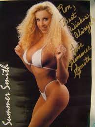 Summer Smith Bikini Busty Blond Autographed Sexy 20” X 16” Poster 1994  Vintage | eBay