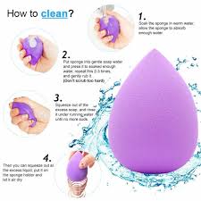 6 pieces makeup sponge blender set egg