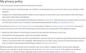 privacy policies are required by law