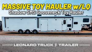 lq shadow sms gooseneck toy hauler