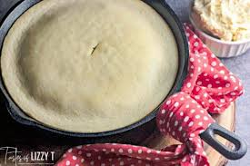 white skillet cornbread with whipped