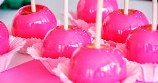 Neon Pink Candy Apples Diy Tutorial