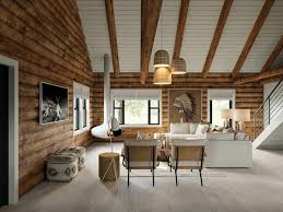 Log Cabin Modern Interior
