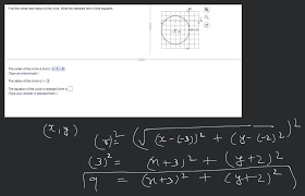 Center And Radius Of The Circle