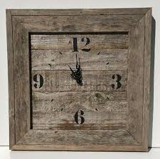 Handmade Grey Driftwood Wall Clock