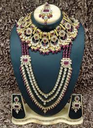 kundan indian jewellery necklace set