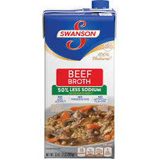 swanson beef broth 50 less sodium