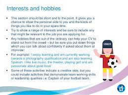 Personal Interests Resume Examples  Resume Hobbies And Interests     