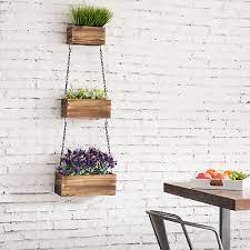Wall Hanging Rustic Wood Planter Boxes