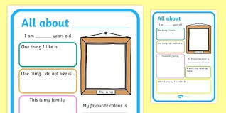 Classroom Door Signs Free Printable All About Me Poster Template