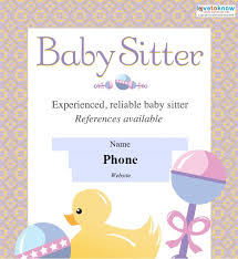 13 Fabulous Psd Baby Sitting Flyer Templates In Word Psd Eps