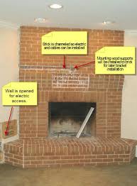 Corner Fireplace Brick Fireplace Tv