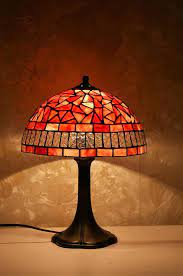 Reservation Red Stained Glass Lamp