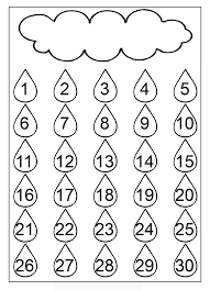 Free Printable Number Chart 1 30 Kindergarten Worksheets