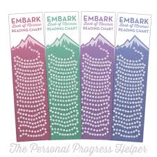 Embark Book Of Mormon Reading Chart Bookmark The Personal