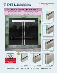 Rapid Dryset Door Rails Glass Door