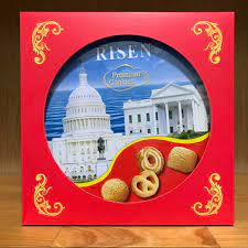 Bánh Risen Premium Cookies Mỹ ( Đỏ ) - Hộp Sắt 454g - VoviMart.Vn - Vì Sức  Khoẻ
