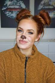 halloween makeup look bear katie