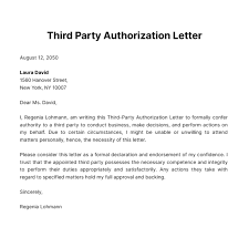 third party authorization letter