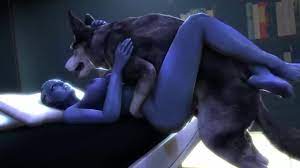 Liara T'Soni teniendo sexo salvaje con un perro hambriento de coños