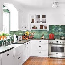 Brilliant emerald green glass glossy tiles are a dazzling choice for kitchen backsplash, juicy lime the concrete and multicolored mint green subway backsplash tiles are commonly used to create. Home Living Blog Green Kitchen Backsplash Ideas
