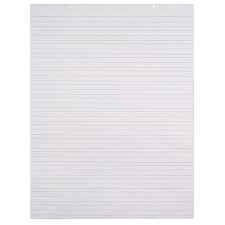 School Smart Chart Paper Pad 24 X 32 Inches Ruled 1 1 2 Inch White 70 Sheets