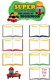 Super Book Of Mormon Reading Chart For Kids She Adelle