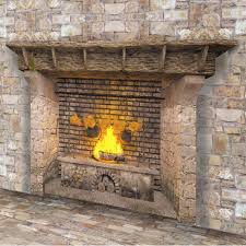 176 Feature Wall Natural Stone Fireplace