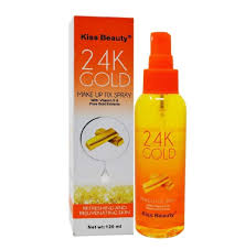 kiss beauty 24k gold makeup fix spray