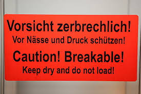 Paketaufkleber zerbrechlich ausdrucken teil von. 40 X Etikett Vorsicht Zerbrechlich Deutsch Und Englisch Neu Ebay
