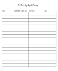 Equipment Sign Out Sheet Inventory Check Template Tool