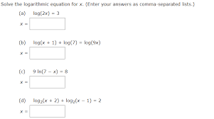 Solve The Logarithmic Equation