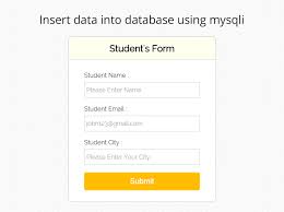 php mysqli insert data into database