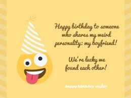 funny birthday wishes for boyfriend