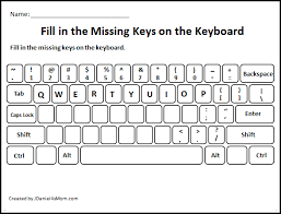 Learning The Computer Keyboard Layout Fill In The Missing