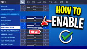 How To Enable Performance Mode In Fortnite! (Resetting Fix) - YouTube