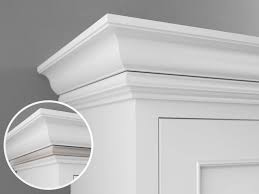crown molding on kitchen cabinetry