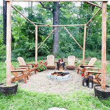 backyard fire pit lighting how to