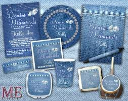 Denim Birthday Party Invitations Trend Of Diamond And Pearl
