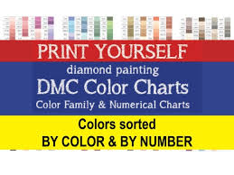 Printable Pdf Dmc Color Chart Sorted By
