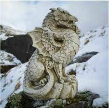 Scaly Dragon Statue Reconstituted