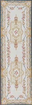 hand woven wool french aubusson runner