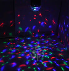 Black Led Rainbow Color 3d Effect Disco Party Lights