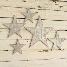 Wall Art Wooden Stars Outdoor Decor