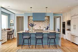There are 22628 navy blue kitchen decor for sale on etsy, and they cost $25.72 on average. 40 Blue Kitchen Ideas Lovely Ways To Use Blue Cabinets And Decor In Kitchen Design