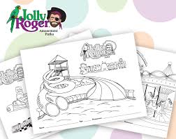 Download jolly roger coloring for free designlooter 2020. Jolly Roger Activity Pages Amusement Parks Water Parks Rides Ocean City Md