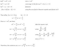 factorising quadratic equations